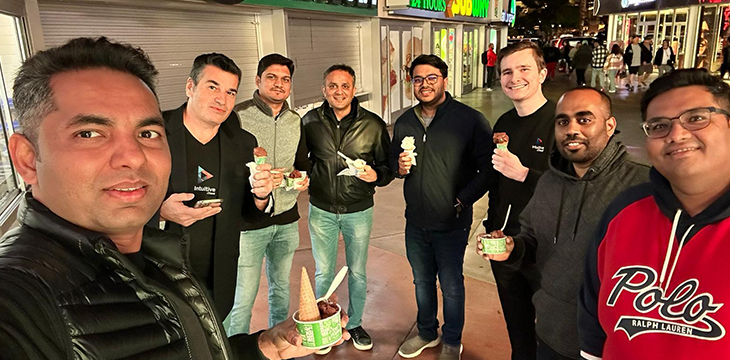 Team of Intuitive Having Icecream