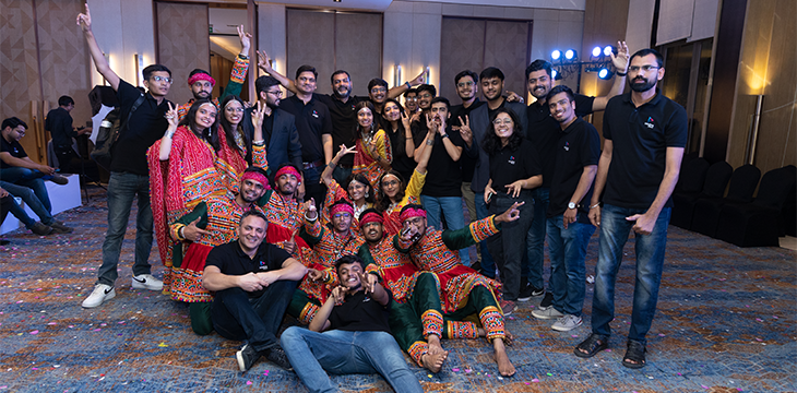 Team of Intuitve in Garba Dress Code